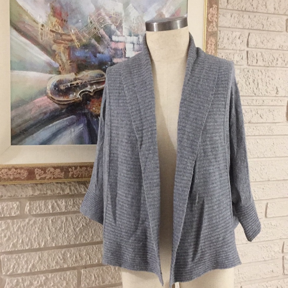 Sisters Shawl Collar Dolman Sleeve Knit Sweater